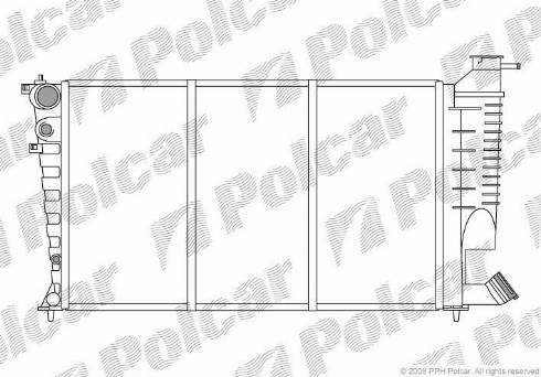 Polcar 2326089X - Radiators, Motora dzesēšanas sistēma autodraugiem.lv