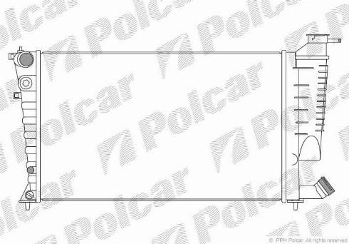 Polcar 232608-9 - Radiators, Motora dzesēšanas sistēma autodraugiem.lv