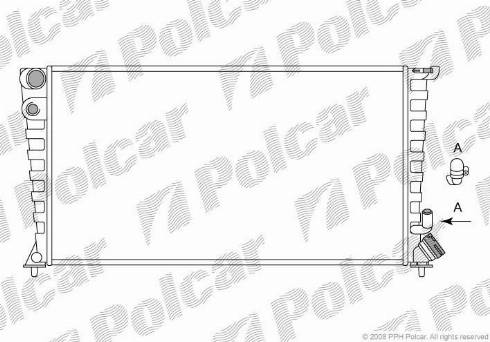 Polcar 2326084X - Radiators, Motora dzesēšanas sistēma autodraugiem.lv