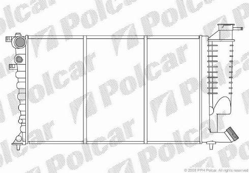 Polcar 2326086X - Radiators, Motora dzesēšanas sistēma autodraugiem.lv