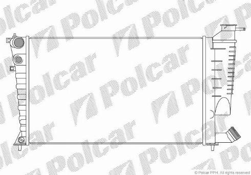 Polcar 232608-6 - Radiators, Motora dzesēšanas sistēma autodraugiem.lv