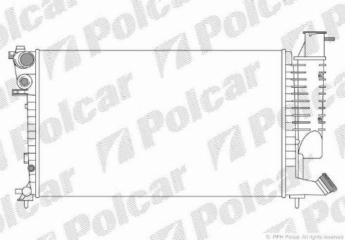 Polcar 232608A9 - Radiators, Motora dzesēšanas sistēma autodraugiem.lv