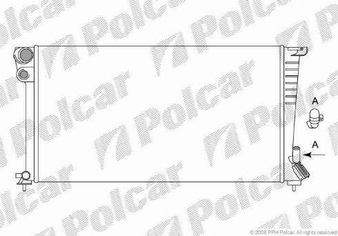 Polcar 232608A4 - Radiators, Motora dzesēšanas sistēma autodraugiem.lv