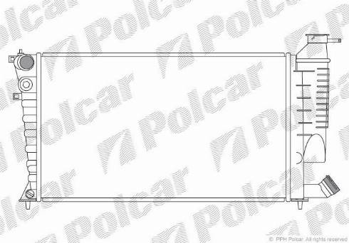 Polcar 232608A6 - Radiators, Motora dzesēšanas sistēma autodraugiem.lv