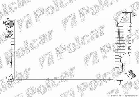 Polcar 232608A2 - Radiators, Motora dzesēšanas sistēma autodraugiem.lv