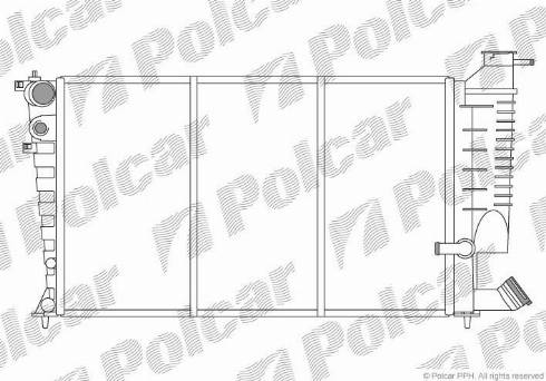 Polcar 232608-X - Radiators, Motora dzesēšanas sistēma autodraugiem.lv