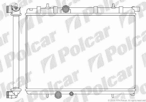 Polcar 2328084X - Radiators, Motora dzesēšanas sistēma autodraugiem.lv