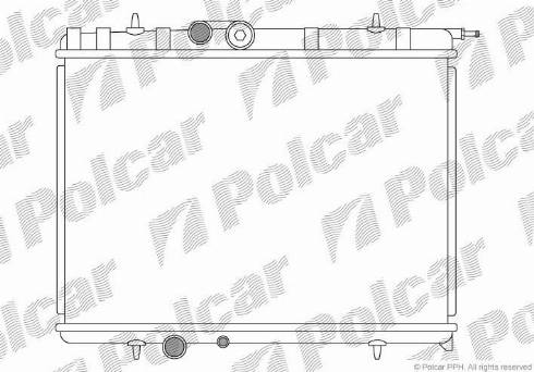 Polcar 232808-4 - Radiators, Motora dzesēšanas sistēma autodraugiem.lv