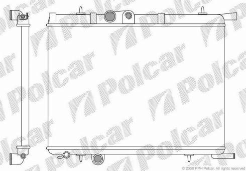 Polcar 2328081X - Radiators, Motora dzesēšanas sistēma autodraugiem.lv