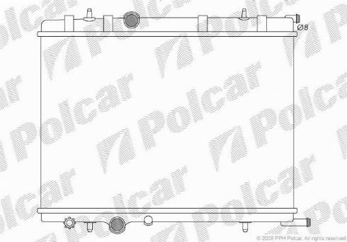 Polcar 232808-3 - Radiators, Motora dzesēšanas sistēma autodraugiem.lv