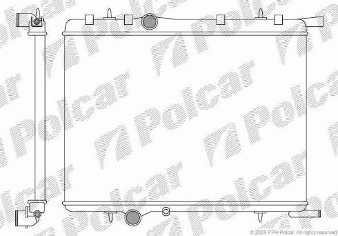 Polcar 2328082X - Radiators, Motora dzesēšanas sistēma autodraugiem.lv