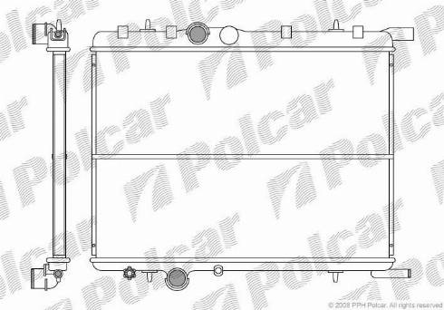 Polcar 232808-2 - Radiators, Motora dzesēšanas sistēma autodraugiem.lv