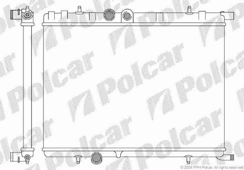 Polcar 2327081X - Radiators, Motora dzesēšanas sistēma autodraugiem.lv