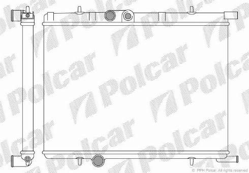 Polcar 232708A1 - Radiators, Motora dzesēšanas sistēma autodraugiem.lv