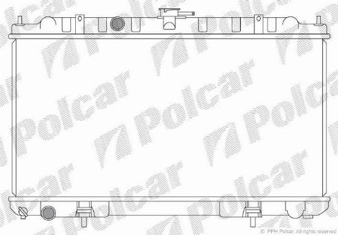 Polcar 275508-9 - Radiators, Motora dzesēšanas sistēma autodraugiem.lv