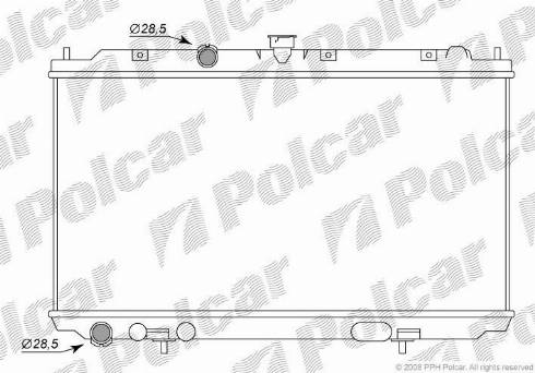 Polcar 2757081K - Radiators, Motora dzesēšanas sistēma autodraugiem.lv
