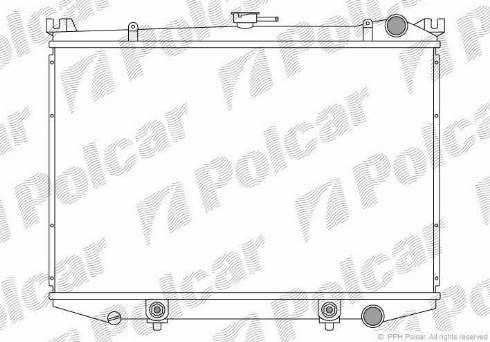 Polcar 276808-3 - Radiators, Motora dzesēšanas sistēma autodraugiem.lv