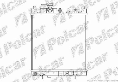 Polcar 270508-1 - Radiators, Motora dzesēšanas sistēma autodraugiem.lv