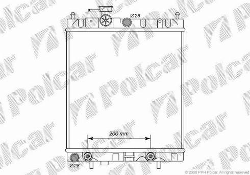 Polcar 2705083K - Radiators, Motora dzesēšanas sistēma autodraugiem.lv