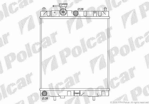 Polcar 2705082K - Radiators, Motora dzesēšanas sistēma autodraugiem.lv