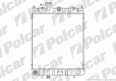 Polcar 270508-2 - Radiators, Motora dzesēšanas sistēma autodraugiem.lv