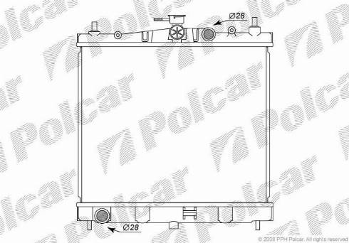 Polcar 2707081K - Radiators, Motora dzesēšanas sistēma autodraugiem.lv