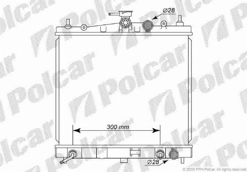 Polcar 2707083K - Radiators, Motora dzesēšanas sistēma autodraugiem.lv