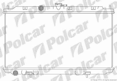 Polcar 273408-4 - Radiators, Motora dzesēšanas sistēma autodraugiem.lv