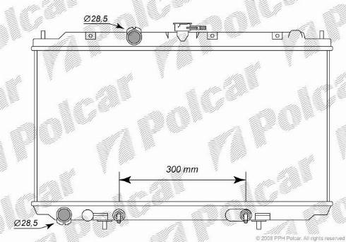 Polcar 2734082K - Radiators, Motora dzesēšanas sistēma autodraugiem.lv