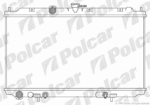 Polcar 273408-2 - Radiators, Motora dzesēšanas sistēma autodraugiem.lv