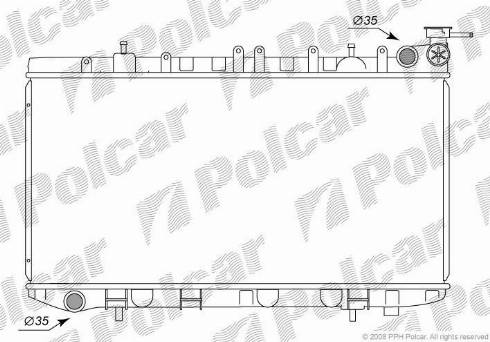 Polcar 2729085K - Radiators, Motora dzesēšanas sistēma autodraugiem.lv