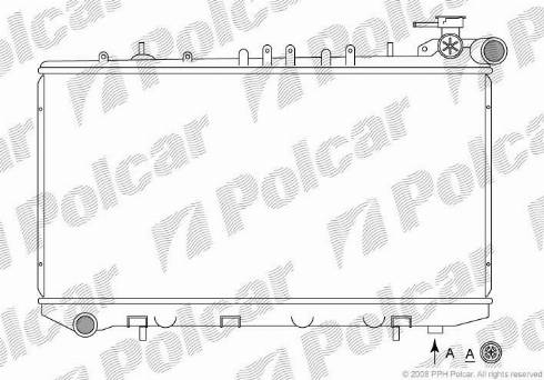 Polcar 272908-1 - Radiators, Motora dzesēšanas sistēma autodraugiem.lv