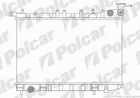 Polcar 2729083K - Radiators, Motora dzesēšanas sistēma autodraugiem.lv