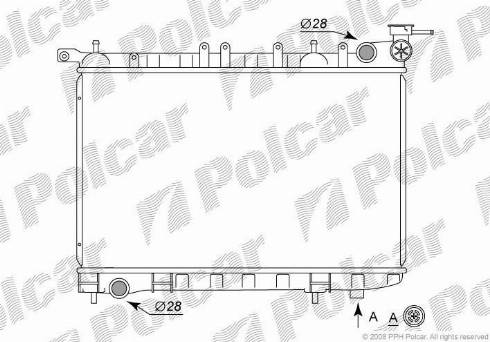 Polcar 272908-3 - Radiators, Motora dzesēšanas sistēma autodraugiem.lv