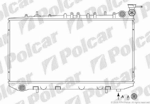 Polcar 272908-2 - Radiators, Motora dzesēšanas sistēma autodraugiem.lv