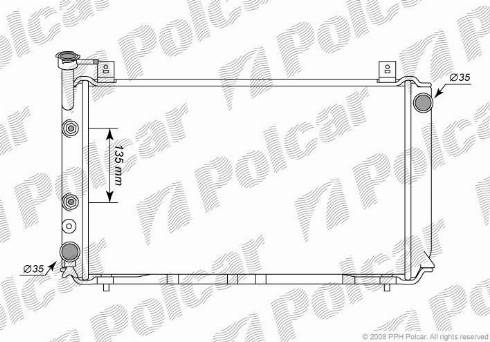 Polcar 2725084K - Radiators, Motora dzesēšanas sistēma autodraugiem.lv