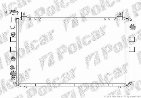 Polcar 272508-4 - Radiators, Motora dzesēšanas sistēma autodraugiem.lv