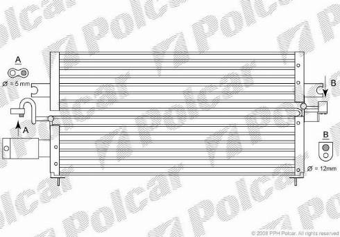 Polcar 2728K8B2 - Kondensators, Gaisa kond. sistēma autodraugiem.lv