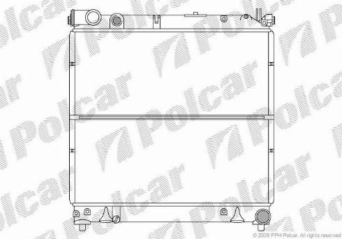 Polcar 7404085X - Radiators, Motora dzesēšanas sistēma autodraugiem.lv