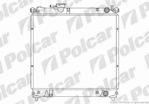 Polcar 7404086X - Radiators, Motora dzesēšanas sistēma autodraugiem.lv