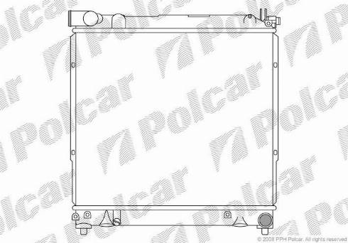 Polcar 740808-3 - Radiators, Motora dzesēšanas sistēma autodraugiem.lv