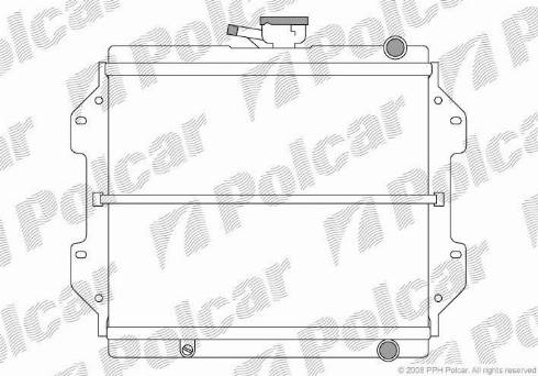 Polcar 7408082X - Radiators, Motora dzesēšanas sistēma autodraugiem.lv