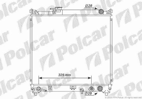 Polcar 7403084K - Radiators, Motora dzesēšanas sistēma autodraugiem.lv