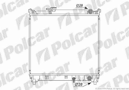 Polcar 7403082K - Radiators, Motora dzesēšanas sistēma autodraugiem.lv