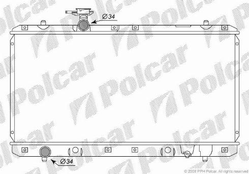 Polcar 7414081K - Radiators, Motora dzesēšanas sistēma autodraugiem.lv