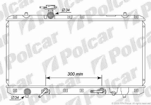 Polcar 7414082K - Radiators, Motora dzesēšanas sistēma autodraugiem.lv