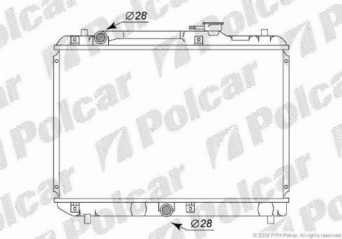 Polcar 741208-1 - Radiators, Motora dzesēšanas sistēma autodraugiem.lv