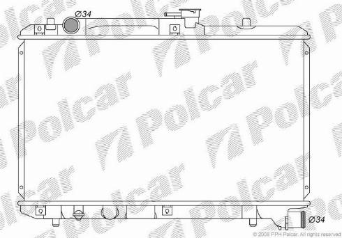 Polcar 7412083K - Radiators, Motora dzesēšanas sistēma autodraugiem.lv