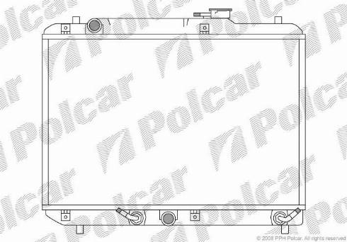 Polcar 741208-2 - Radiators, Motora dzesēšanas sistēma autodraugiem.lv