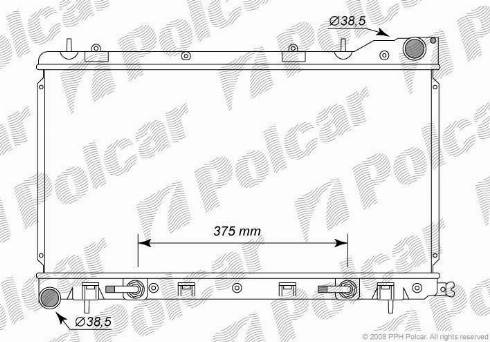 Polcar 724108-1 - Radiators, Motora dzesēšanas sistēma autodraugiem.lv